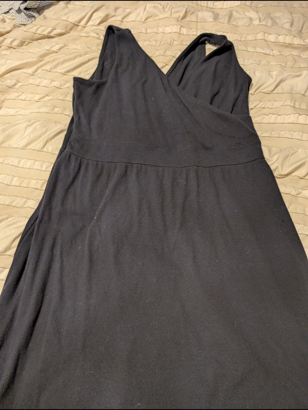 Maurices Black V-Neck Wrap-Style Women’s Dress